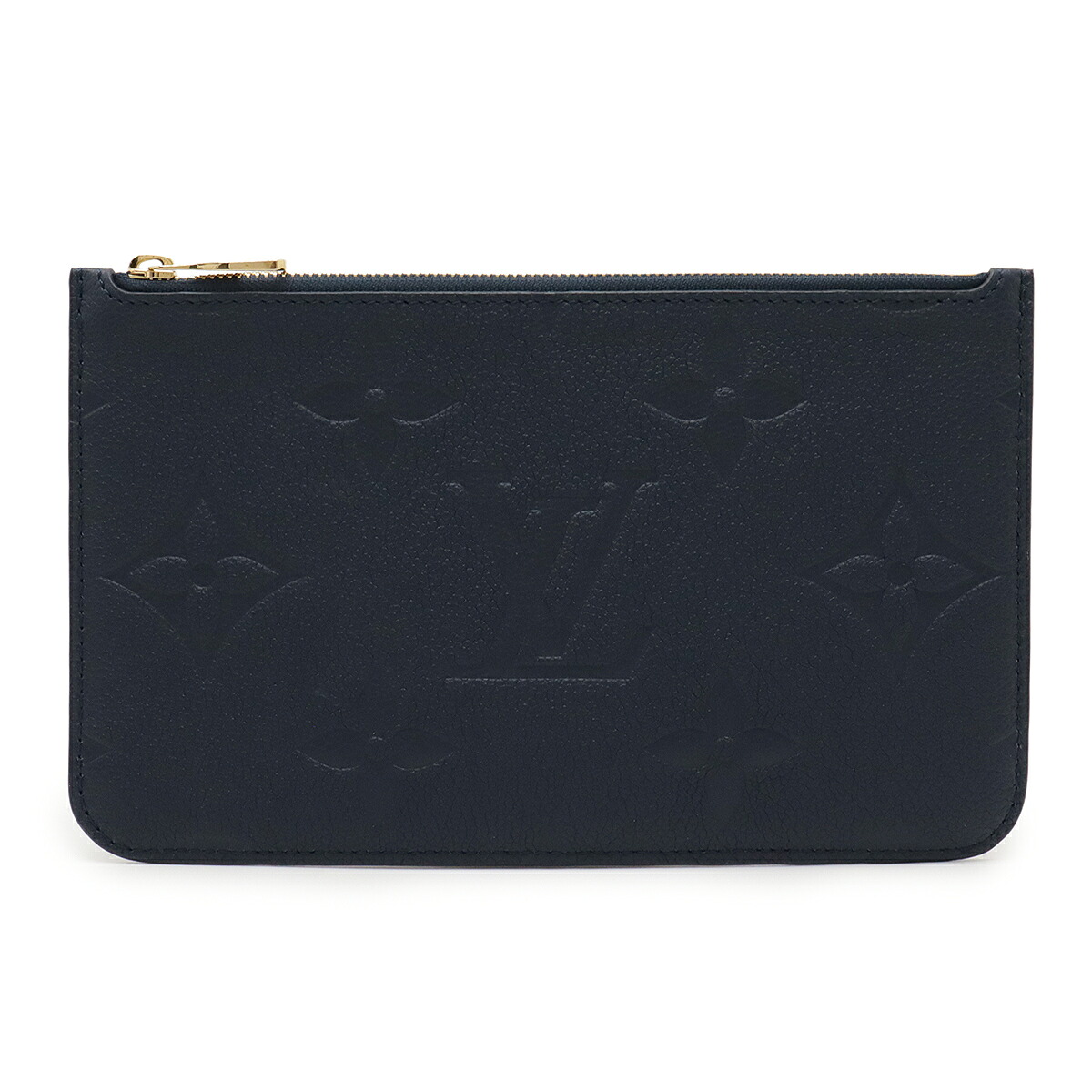 LOUIS VUITTON ルイ ヴィトン モノグラムアンプラント ネヴァーフルMM ネヴァーフル用ポーチ ポーチのみ 付属品 ネイビー 紺 ストラップ欠品 M47143 【中古】