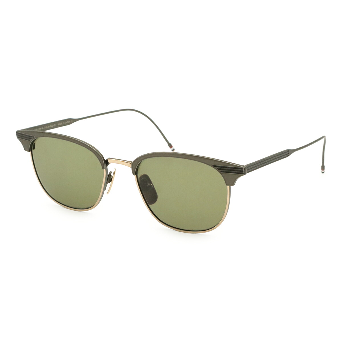 TOM FORD トム フォード トムフォード エルサ サングラス アイウェア ウェリントンシェイプ グリーン グレー 51□19 150 TB-104-A-T-BLK-GLD-51 【中古】|Blumin 店