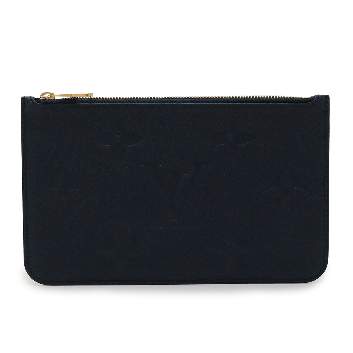 LOUIS VUITTON ルイ ヴィトン モノグラムアンプラント ネヴァーフルMM ネヴァーフル用ポーチ ポーチのみ 付属品 ネイビー 紺 ストラップ欠品 M47143 【中古】