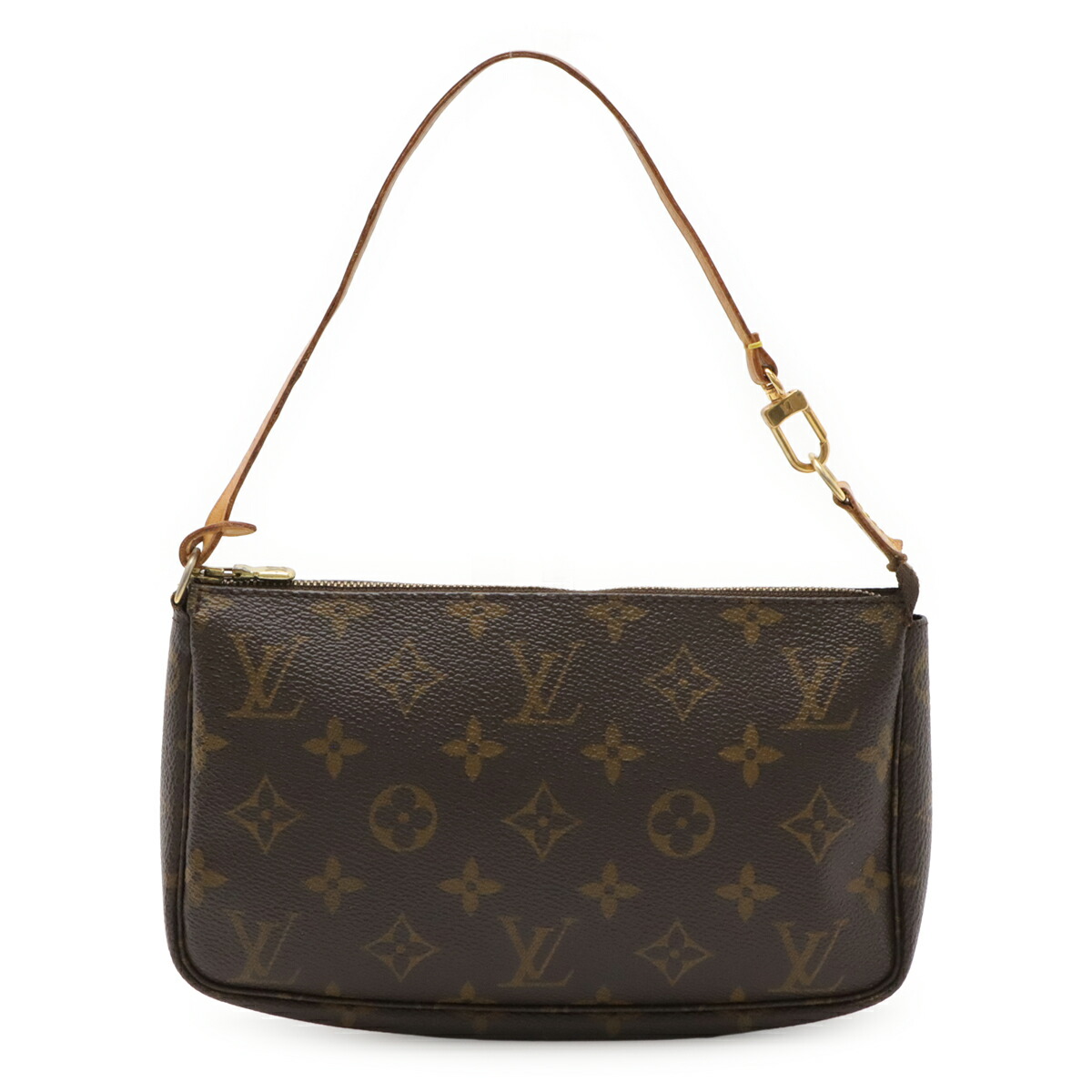 LOUIS VUITTON ルイ ヴィトン モノグラム ポシェット アクセソワール 佩び物車寄せ ハンドバック 寄りあい御徒面子 M51980 【中古】