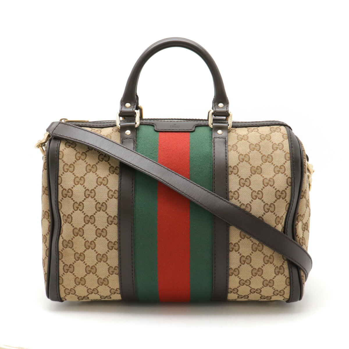 GUCCI グッチ Q ミニボストンバッグ　シェリーライン　GGスプリーム　紺系 GUCCI オールドグッチ シェリーライン ミニボストンバッグ GG柄