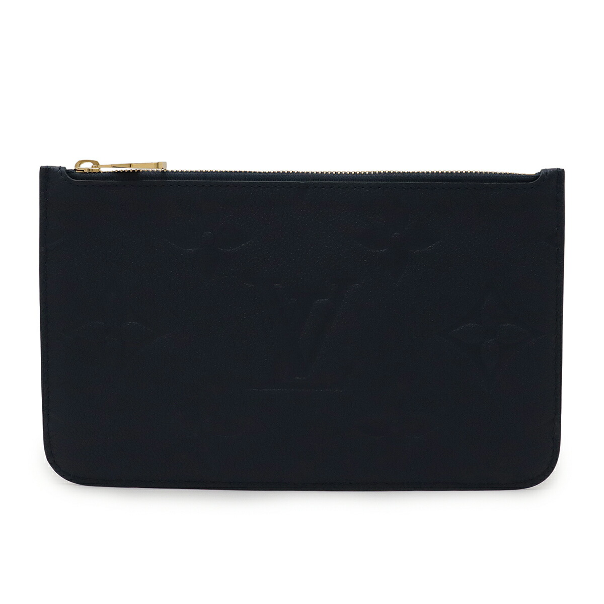 LOUIS VUITTON ルイ ヴィトン モノグラムアンプラント ネヴァーフルMM ネヴァーフル用ポーチ ポーチのみ 付属品 ネイビー 紺 ストラップ欠品 M47143 【中古】
