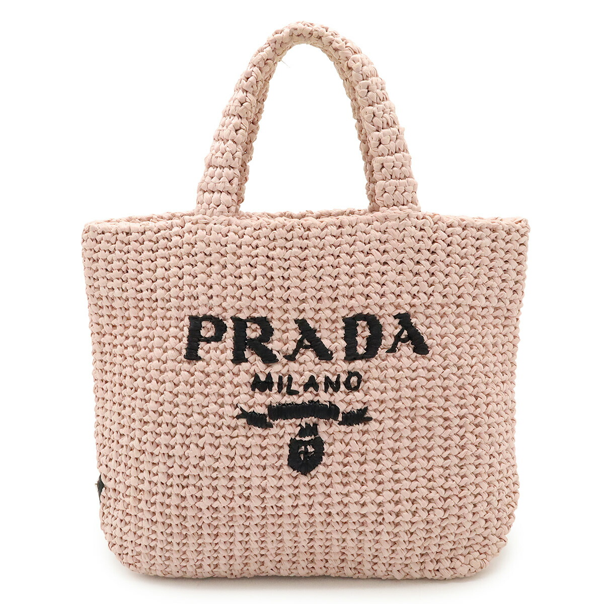 レア美品 PRADA ラフィア カナパ ハンドバッグ トートバッグカゴバック ☆送料関税込☆PRADA ラフィア トートバッグ かごバッグ☆大人気