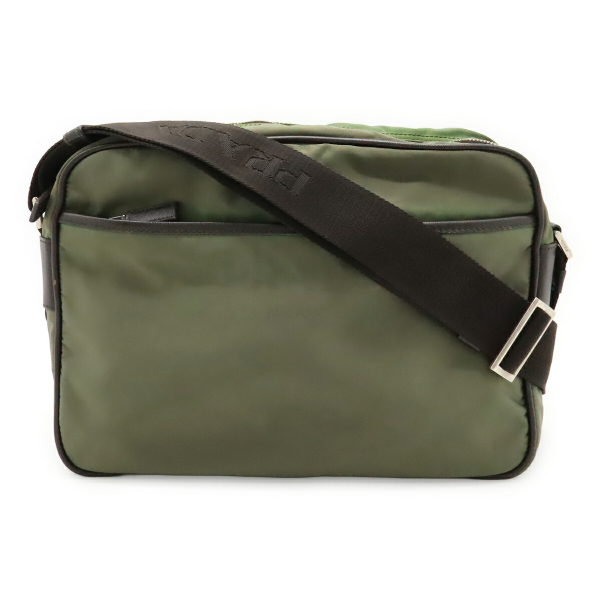 PRADA プラダ ロゴジャガード ショルダーバッグ 斜め掛け ナイロン レザー FUMO ダークグレー シルバー金具 VA0772 海外ブティック購入品 楽天市場】PRADA プラダ ロゴジャガード ショルダーバッグ 斜め掛け