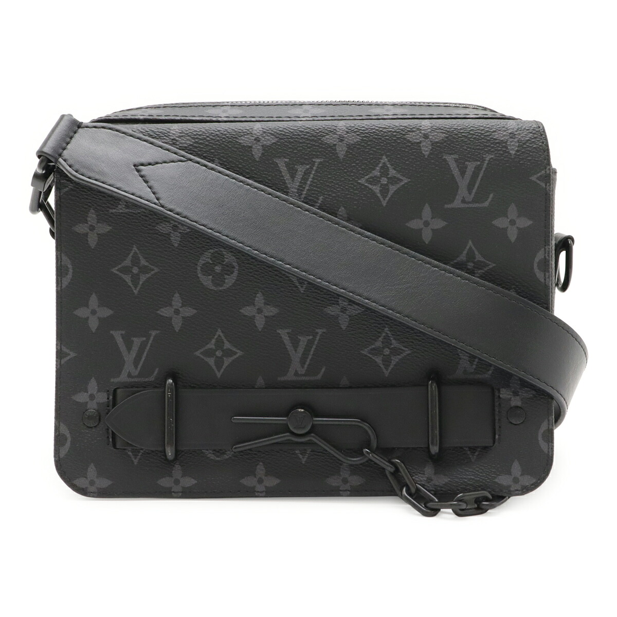 LOUIS VUITTON ルイ ヴィトン モノグラムエクリプス スティーマー メッセンジャー ショルダーバッグ 斜め掛け 2WAY セカンドバッグ M45585 【中古】