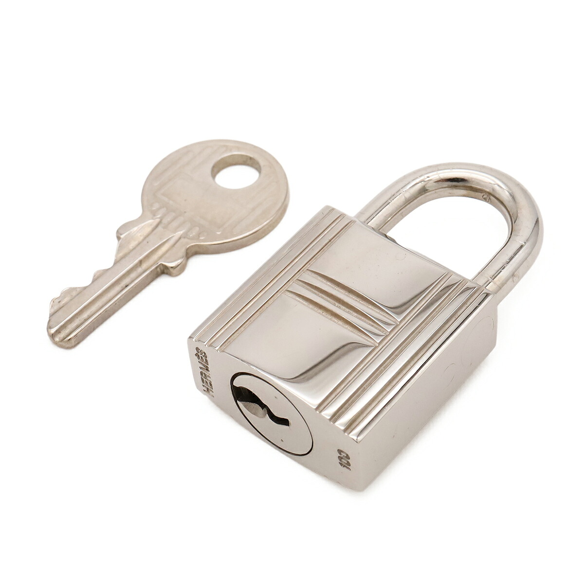 HERMES エルメス カデナ パドロック 南京錠 No.100 鍵 カギ キー付き メタル シルバー 【中古】｜Blumin 店
