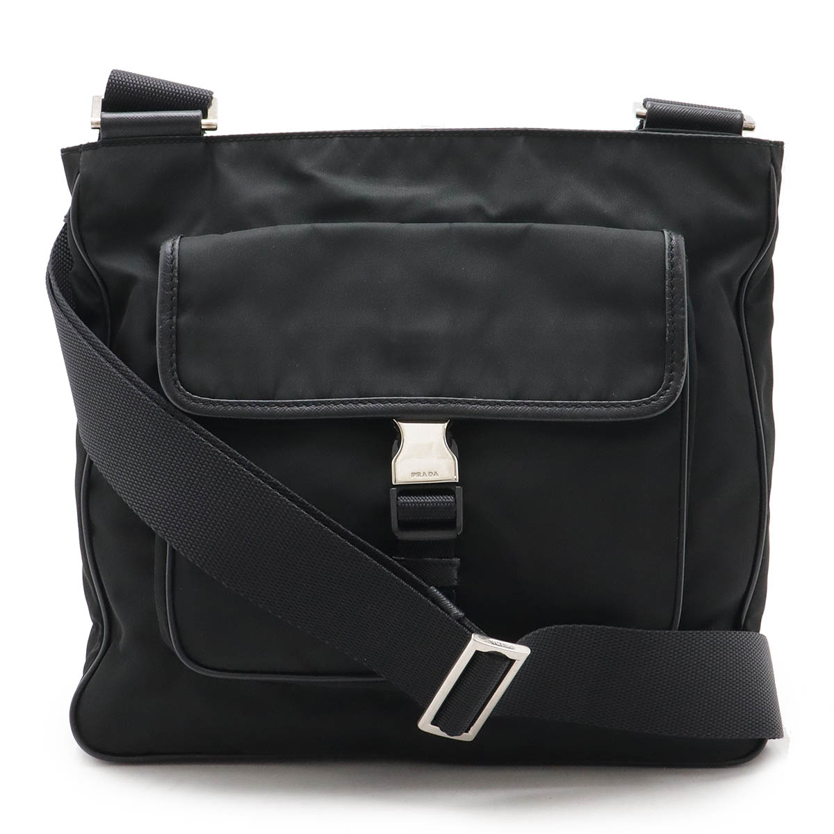 PRADA ナイロンショルダーバッグ サコッシュタイプブラウン B7338 PRADA プラダ ショルダーバッグ ナイロン B7338 ブラック ユニ