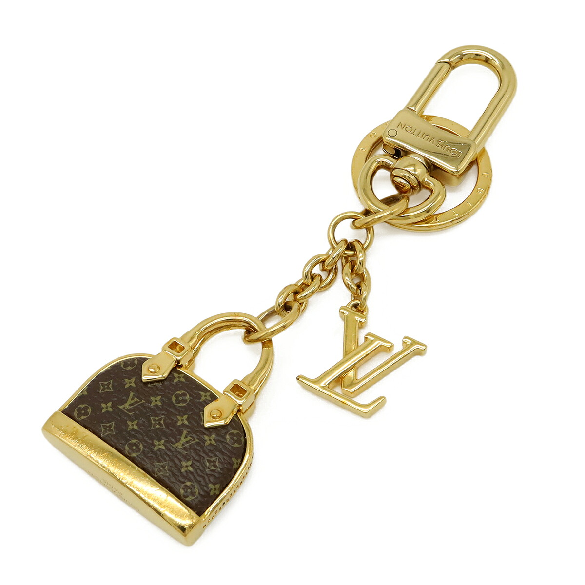LOUIS VUITTON ルイ ヴィトン モノグラム アルマ キーホルダー キーチャーム バッグチャーム バッグモチーフ ゴールド金具 M01799 【中古】|Blumin 店