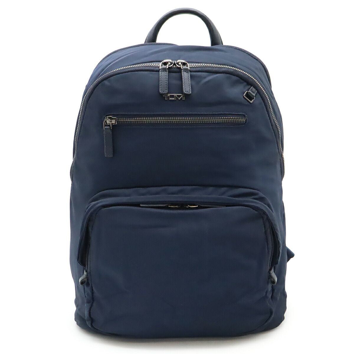 TUMI トゥミ ヴォヤジュール ヒルデン バックパック リュックサック ビジネスバッグ ナイロン レザー ネイビー 紺 125049 【中古】