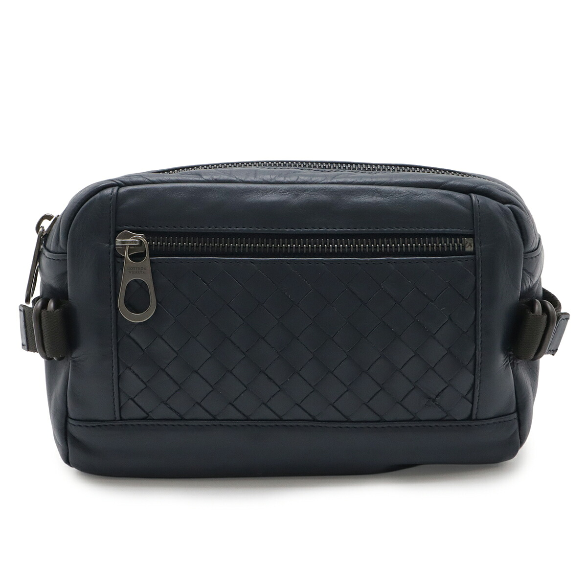 BOTTEGA VENETA ボッテガ ヴェネタ ボッテガベネタ イントレチャート 上半身御徒面子 酉の方角御徒面子 御居処御徒面子 なめし革 米国海軍 紺 368899 【中古】