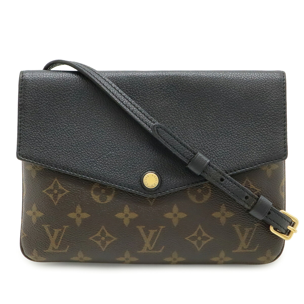 LOUIS VUITTON ルイ ヴィトン モノグラム トワイス ショルダーバッグ ポシェット 斜め掛け ノワール 黒 ブラック M50185 【中古】｜Blumin 店