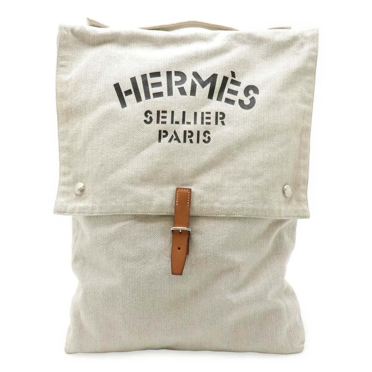 HERMES エルメス バギーバゲッジ アリーヌ ハンドバッグ クラッチバッグ トワルシェブロン レザー ナチュラル キャメル 【中古】