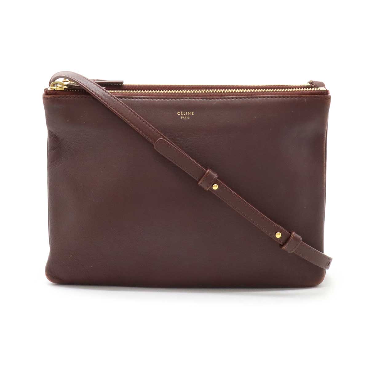 楽天市場】CELINE セリーヌ トリオ スモール ショルダーバッグ
