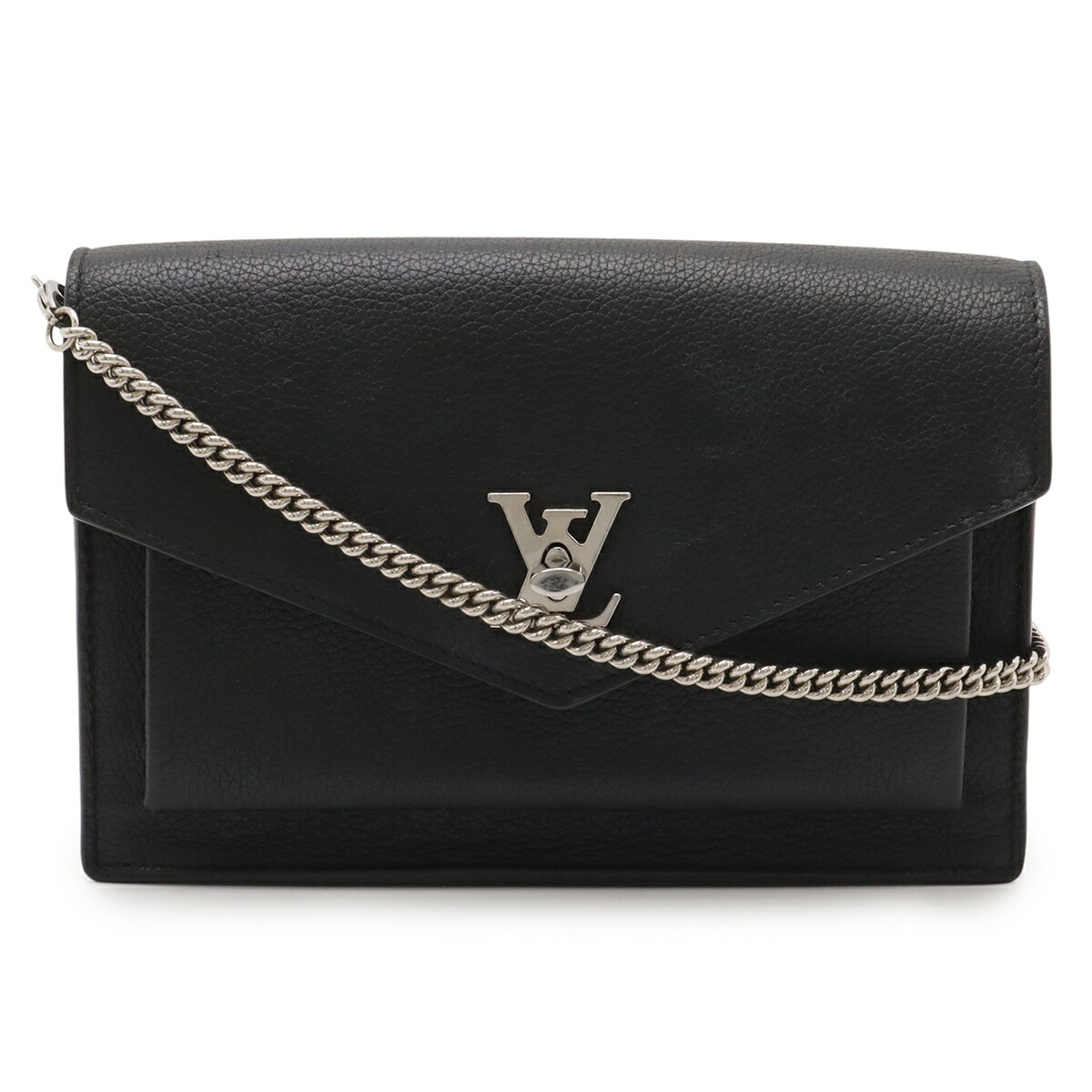 LOUIS VUITTON ルイ ヴィトン ポシェット ロックミーチェーン クラッチペダル御徒面子 2塁手御徒面子 2WAY ショルダーバッグ ノワール しろがね色金具 M63471 【中古】