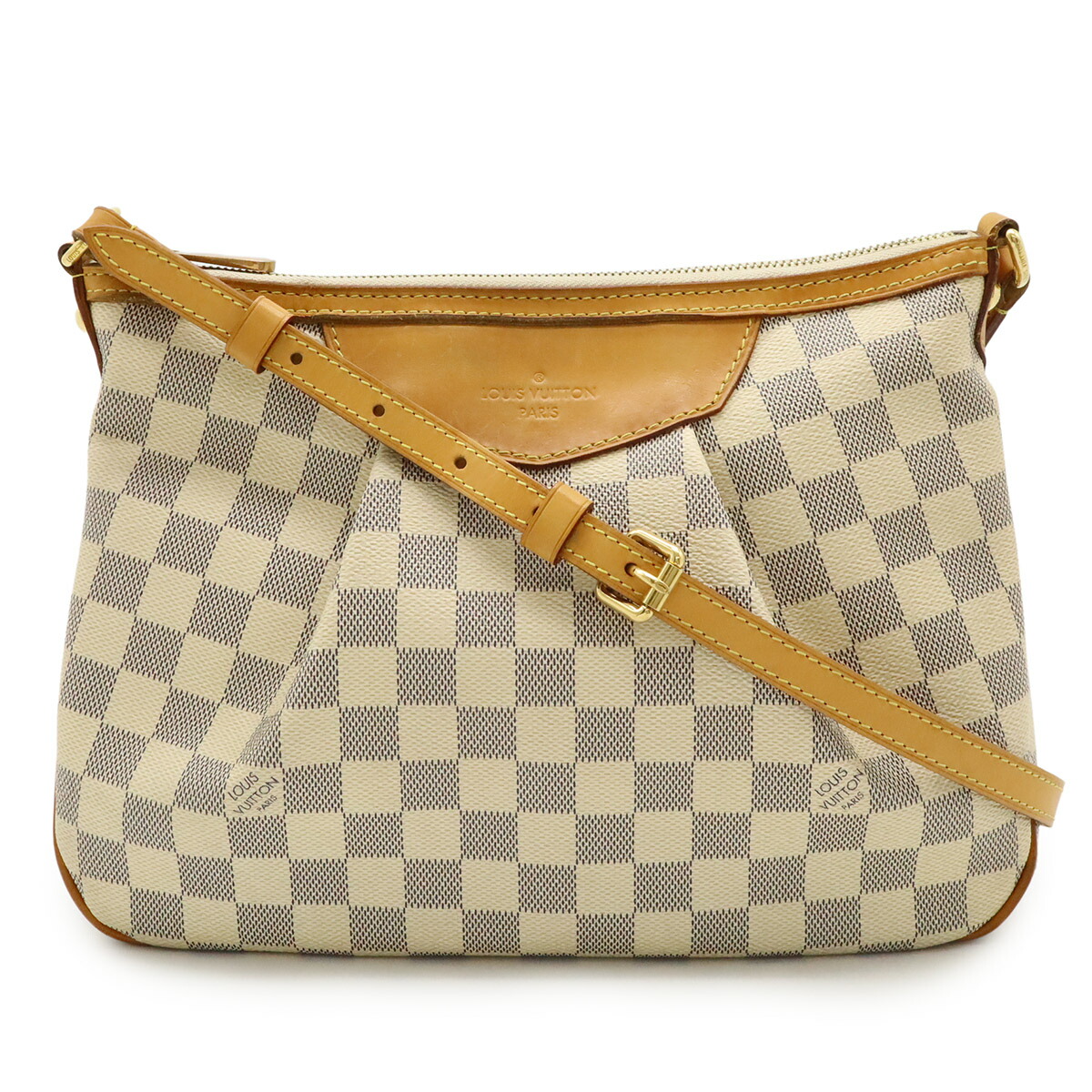 LOUIS VUITTON ルイ ヴィトン ダミエアズール シラクーサPM ショルダーバッグ 曲がった掛け N41113 【中古】
