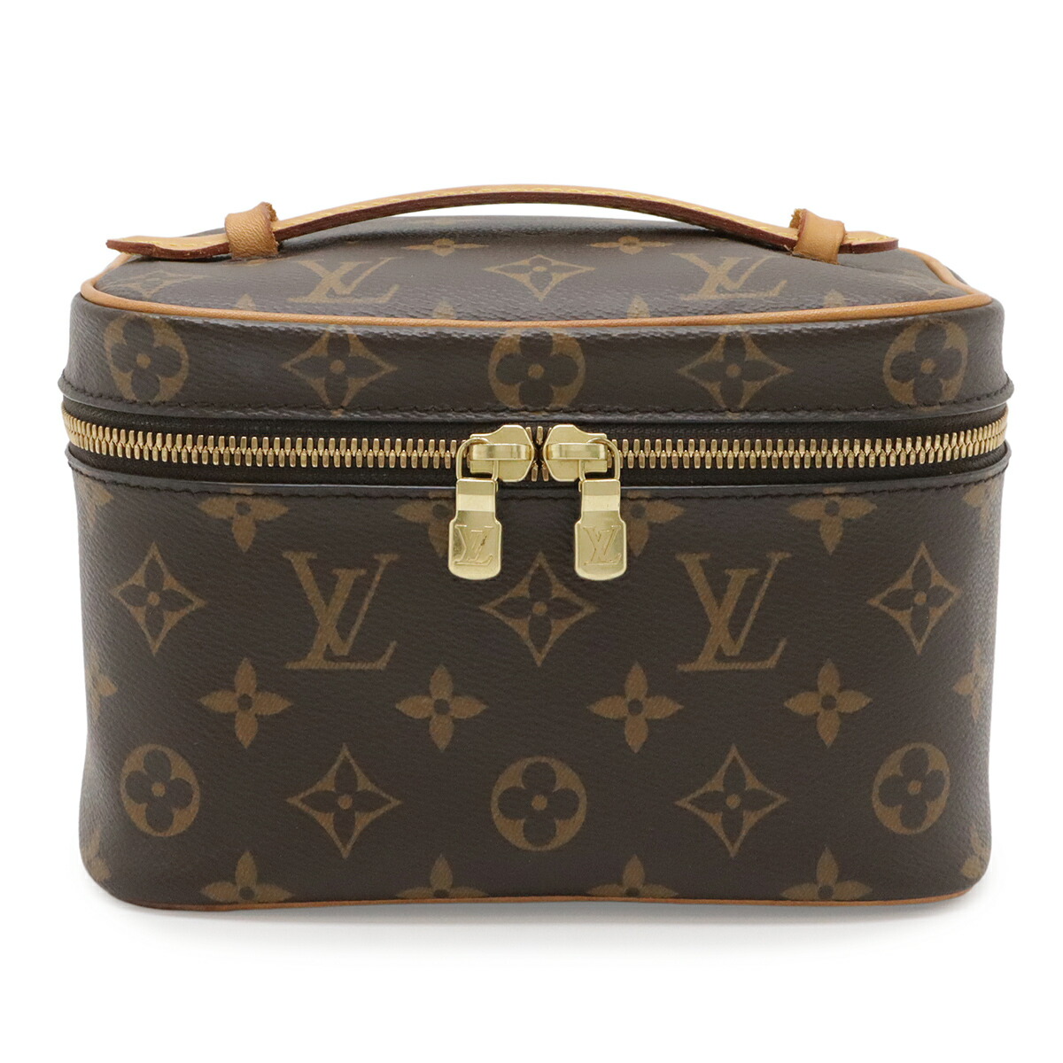 LOUIS VUITTON ルイ ヴィトン モノグラム ニース ミニ コスメポーチ かざり付ける合切袋 メイクボックス席 周遊合切袋 マルチ合切袋 小入れもの M44495 【中古】