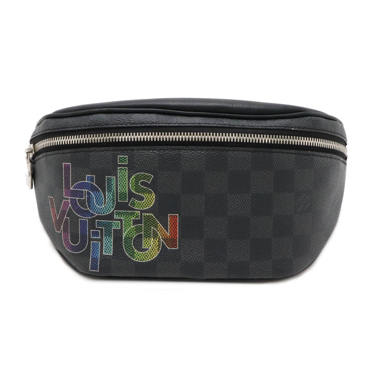 LOUIS VUITTON ルイ ヴィトン ダミエグラフィット 繋がり バムバッグ 上半身御徒面子 酉の方角車寄せ ジョーヌ 黄色 N40276 【中古】