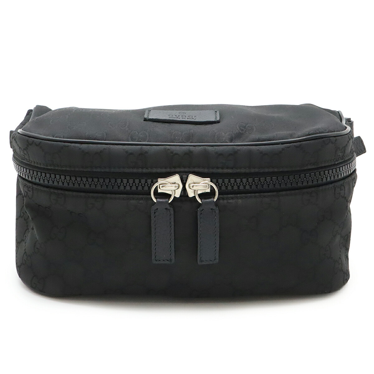 グッチ GUCCI ウエストバッグ ウエストポーチ ボディバッグ　シルバー GUCCI グッチ GGキャンバス ボディバッグ ウエストポーチ