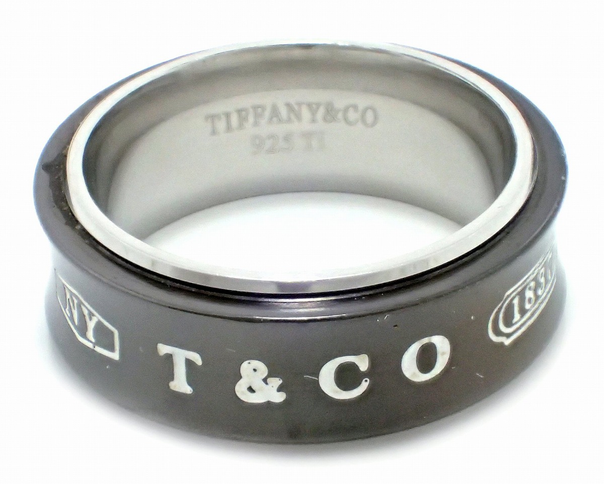 楽天市場 ジュエリー Tiffany Co ティファニー 17 リング 指輪 16号 16 Sv925 シルバー ブラックチタン ミッドナイト 中古 K Blumin 森田質店 質屋出店 Blumin 楽天市場店