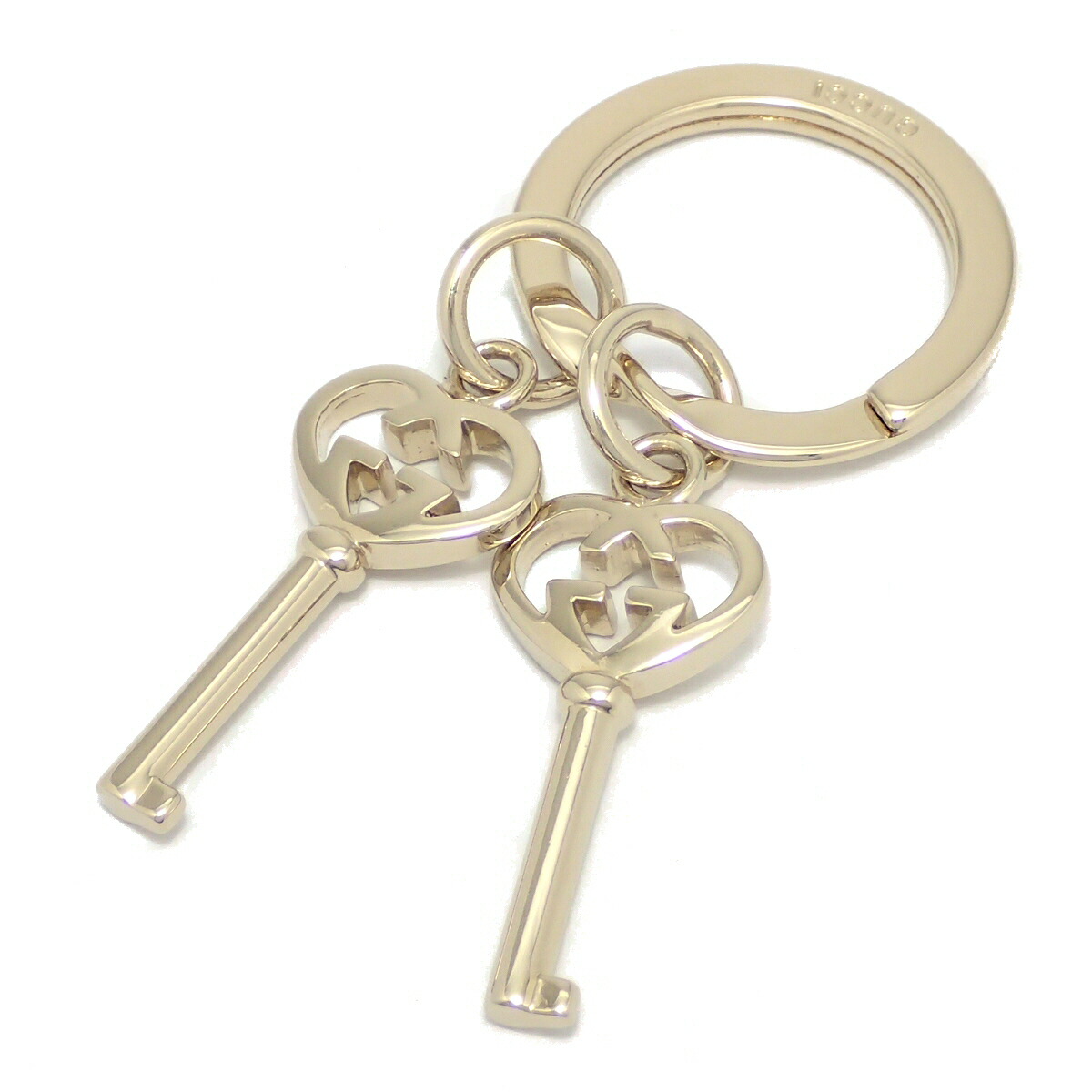 開梱 設置 無料 Gucci グッチ ハート ゴールドカラー キーリング キーホルダー Www Janvier Labs Com