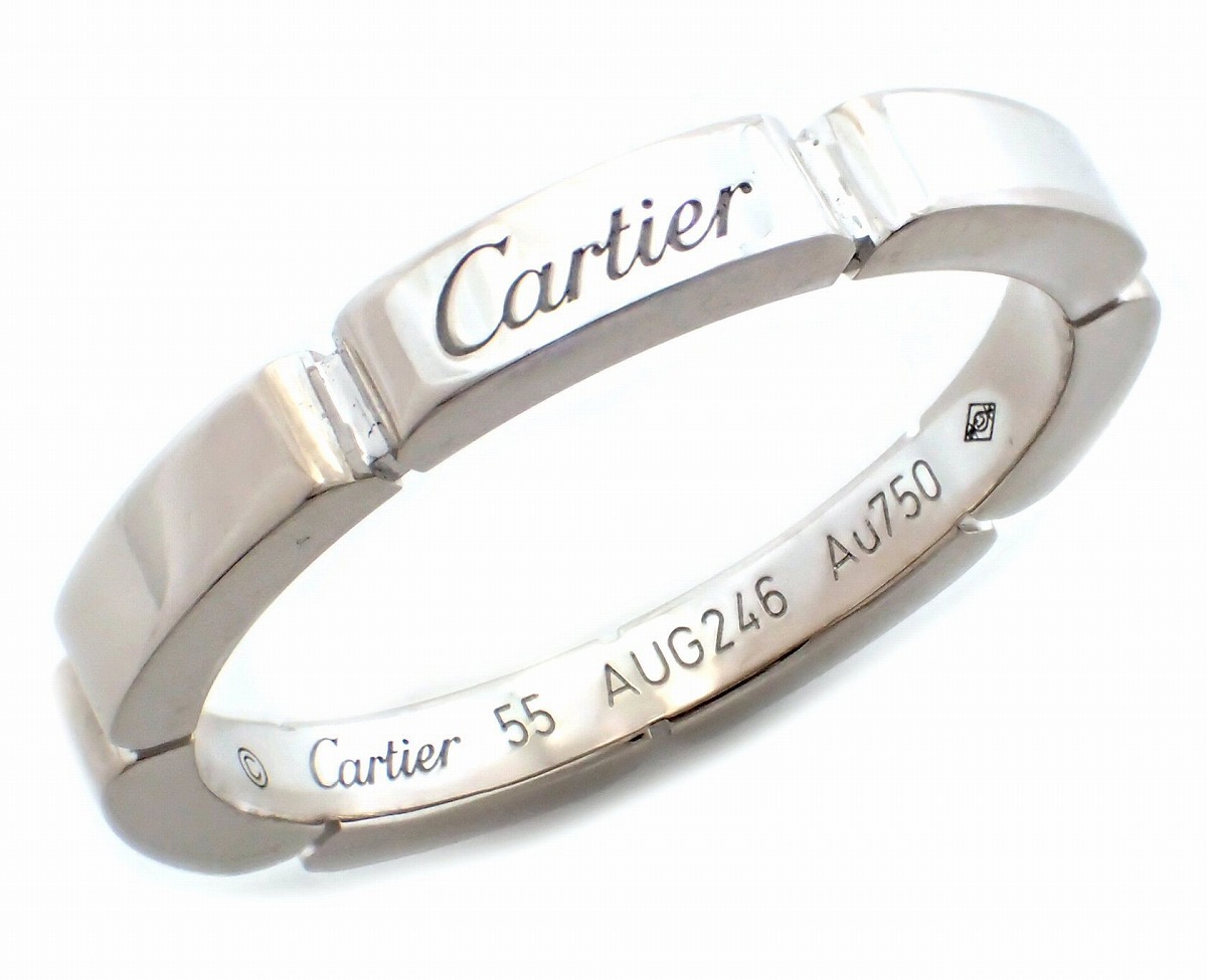 【楽天市場】【ジュエリー】【新品仕上げ済】Cartier カルティエ マイヨンパンテール リング 指輪 #55 15号 K18WG 750WG