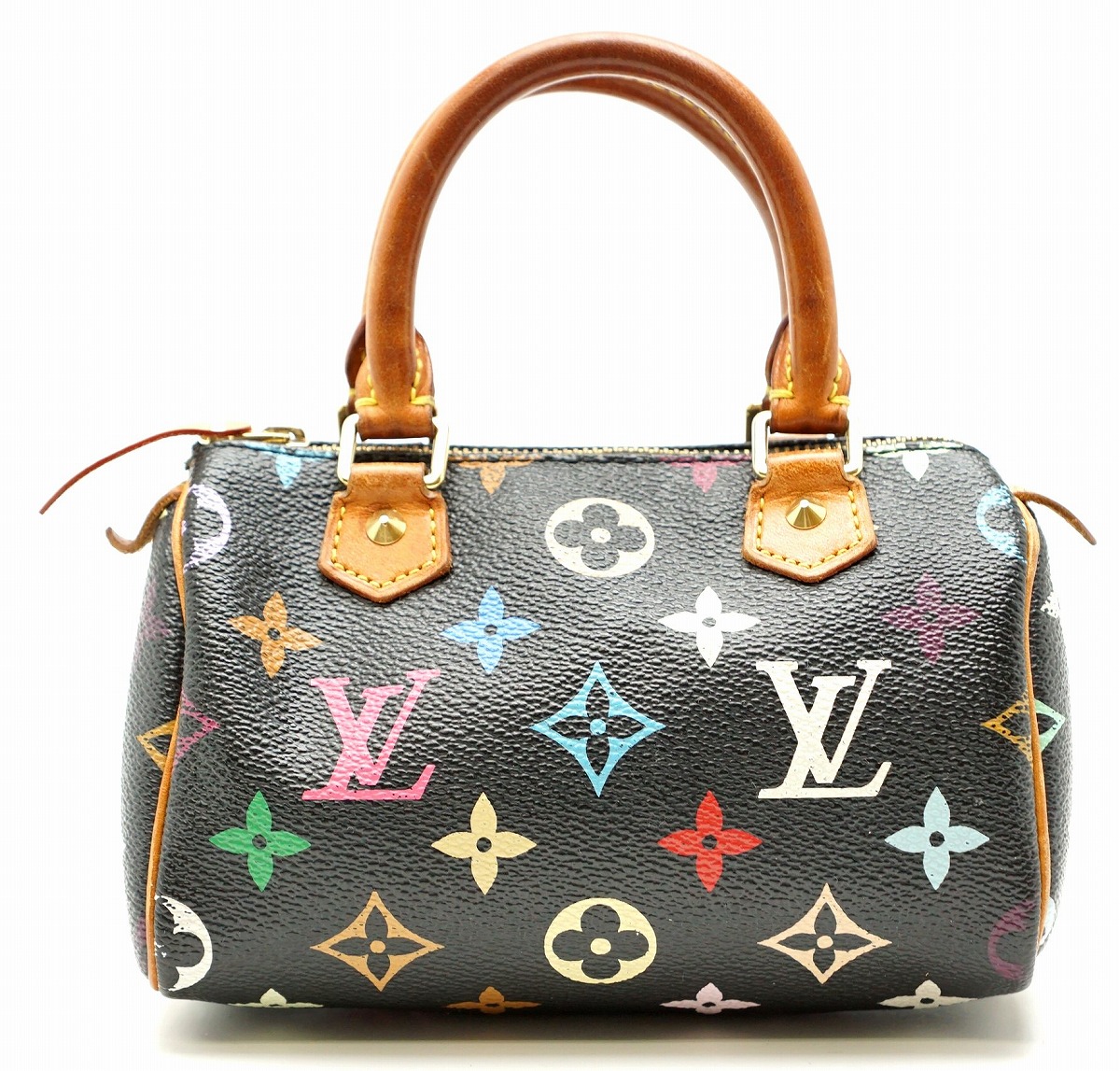 楽天市場 バッグ Louis Vuitton ルイ ヴィトン モノグラムマルチカラー ミニスピーディ ポーチ ハンドバッグ ミニハンドバッグ ノワール 黒 ブラック M 中古 K Blumin 森田質店 質屋出店 Blumin 楽天市場店