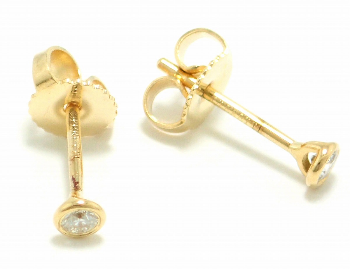 【楽天市場】【ジュエリー】【新品仕上げ済】TIFFANY&Co. ティファニー エルサ ペレッティ バイザヤード ダイヤ ピアス K18YG ...