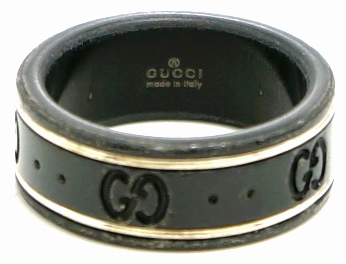30%OFF】 ○ir○u gucci グッチ アイコン リング 750wg 10号 k18wg - リング(指輪) 30%OFF】 ○ir○u gucci グッチ アイコン リング 750wg 10号 k18wg - リング(指輪)