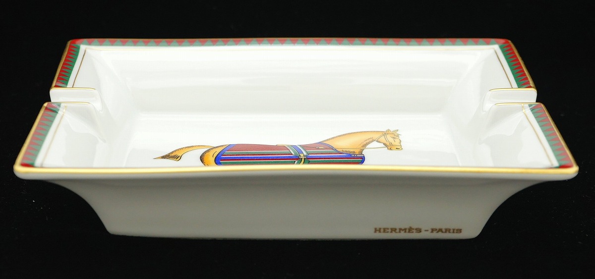 楽天市場 Hermes エルメス アッシュトレイ 灰皿 馬柄 ホースモチーフ ポーセリン リモージュ焼き 中古 K Blumin 楽天市場店