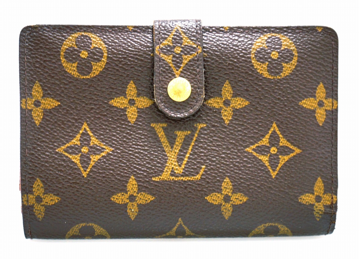 【楽天市場】【財布】LOUIS VUITTON ルイ ヴィトン モノグラム ポルトフォイユ ヴィエノワ 2つ折 がま口財布 ガマ口