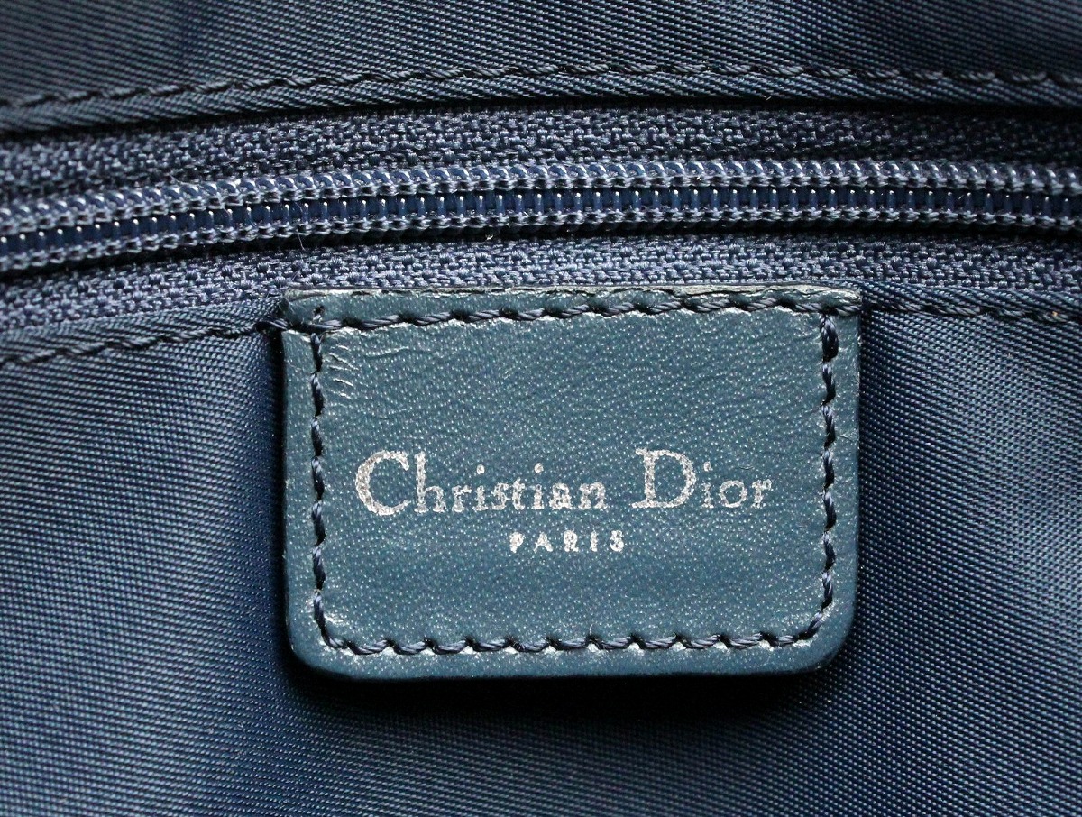 【楽天市場】【バッグ】Christian Dior クリスチャン ディオール トロッター トートバッグ キャンバス レザー グレー ネイビー