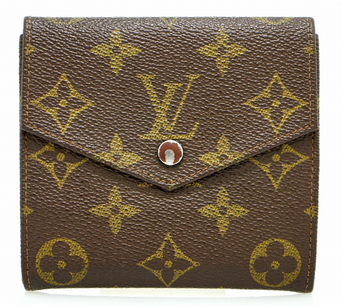 【楽天市場】【財布】LOUIS VUITTON ルイ ヴィトン モノグラム ダブルホック財布 Wホック財布 M61660 【中古】【k