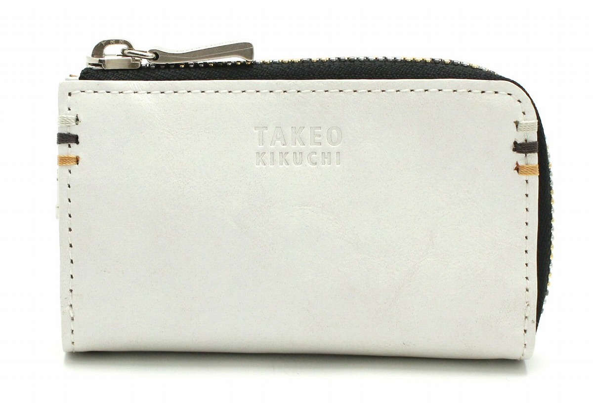 【楽天市場】【新品未使用品】TAKEO KIKUCHI タケオ キクチ 5連キーケース キーリング付 レザー ホワイト 白 TK0013【k ...