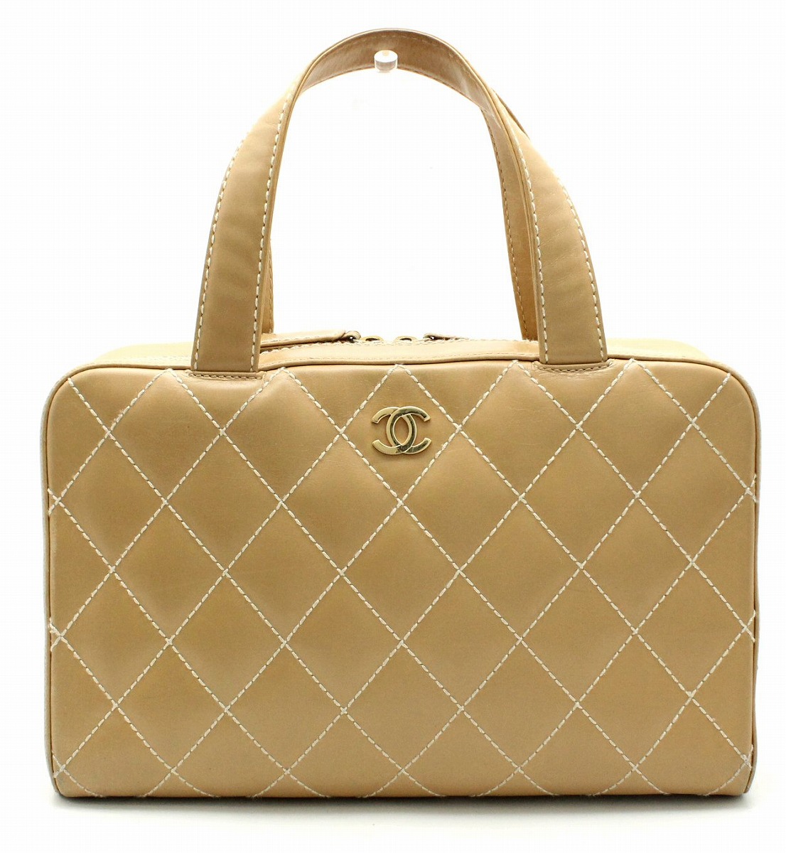正規 シャネル ワイルドステッチ ミニボストン chanel - ハンドバッグ ラッピング無料 CHANEL シャネル ワイルドスティッチ ハンドバッグ ハンドバッグ