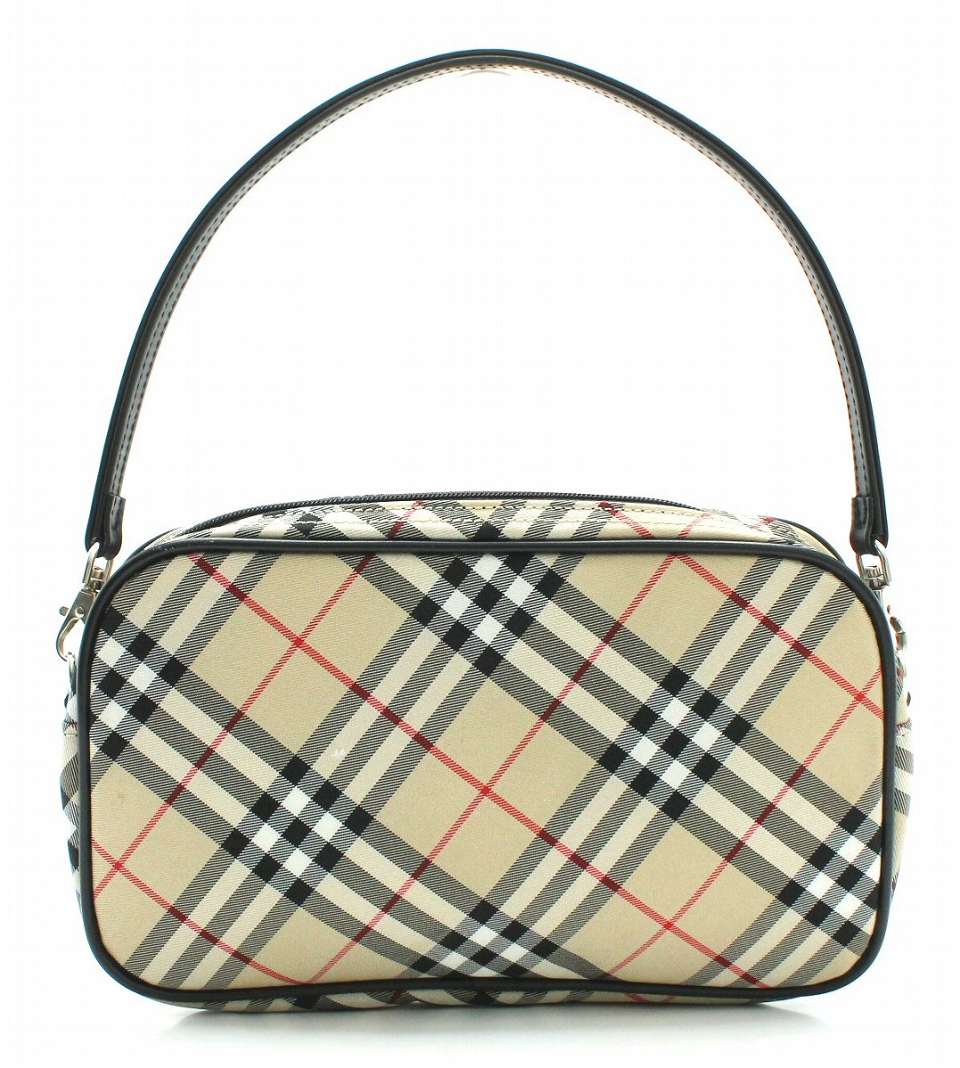 BURBERRY - バーバリー チェック ポーチ PVC レディース BURBERRY 【1