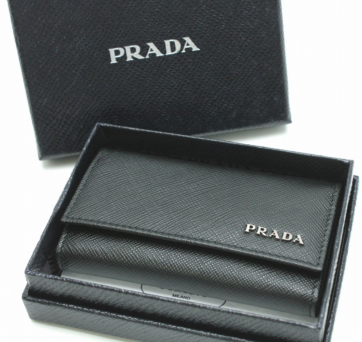 2791] 美品 ＊PRADA プラダ＊ 6連 キーケース 黒+spbgp44.ru