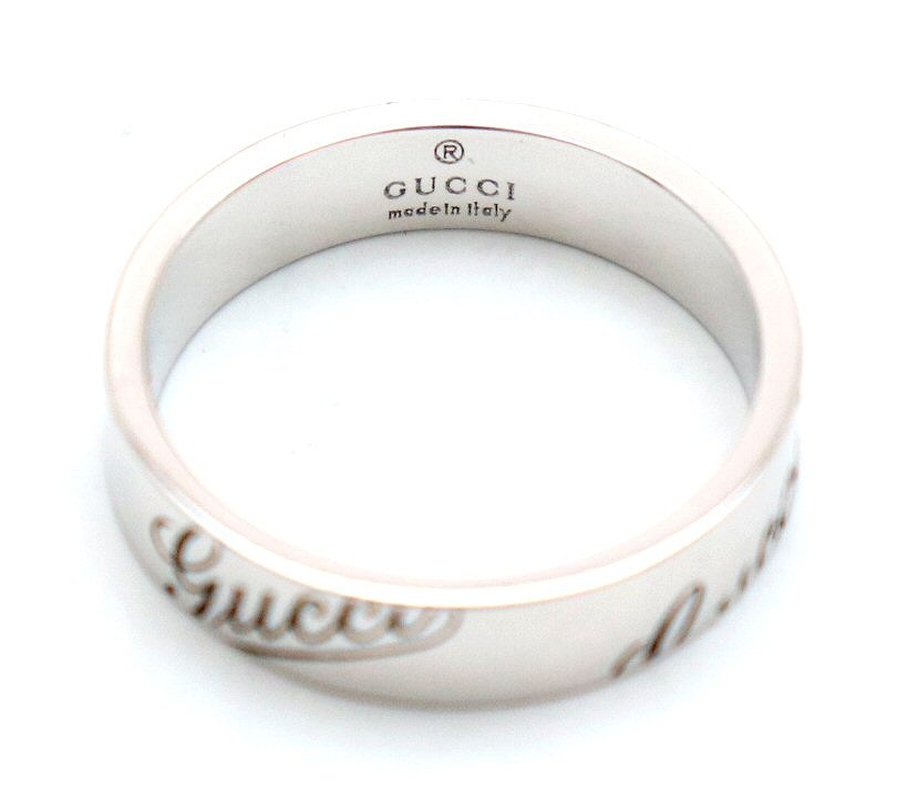 Gucci - 極美品 グッチ GGアイコン リング 指輪 K18WG サイズ12号