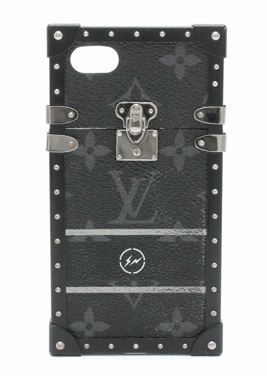 【楽天市場】LOUIS VUITTON ルイ ヴィトン モノグラム エクリプス フラグメント アイトランク iphone7 ケース アイフォンケース スマホケース ブラック メタル