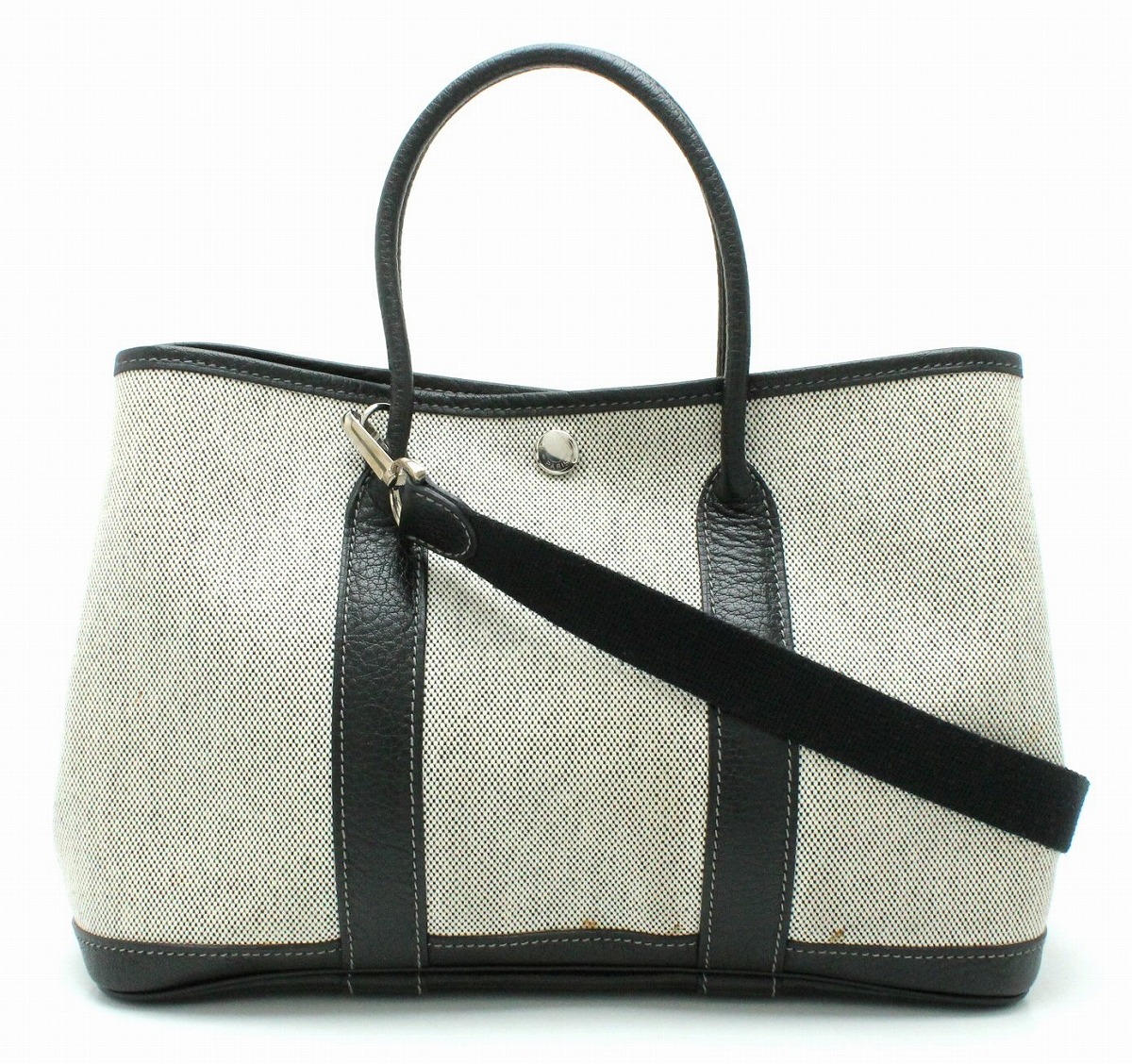 ポイント10倍】 エルメス hermes ガーデンパーティ グレー 黒 トアルアッシュ pm - トートバッグ -  albinofoundation.org