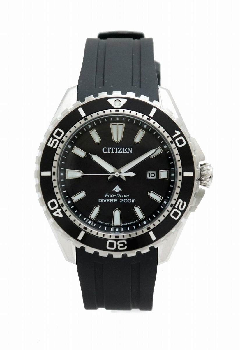 【楽天市場】【新品未使用品】【ウォッチ】CITIZEN シチズン エコドライブ ダイバー 200m デイト ブラック文字盤 SS メンズ 腕時計 E168-S111501【u】：Blumin