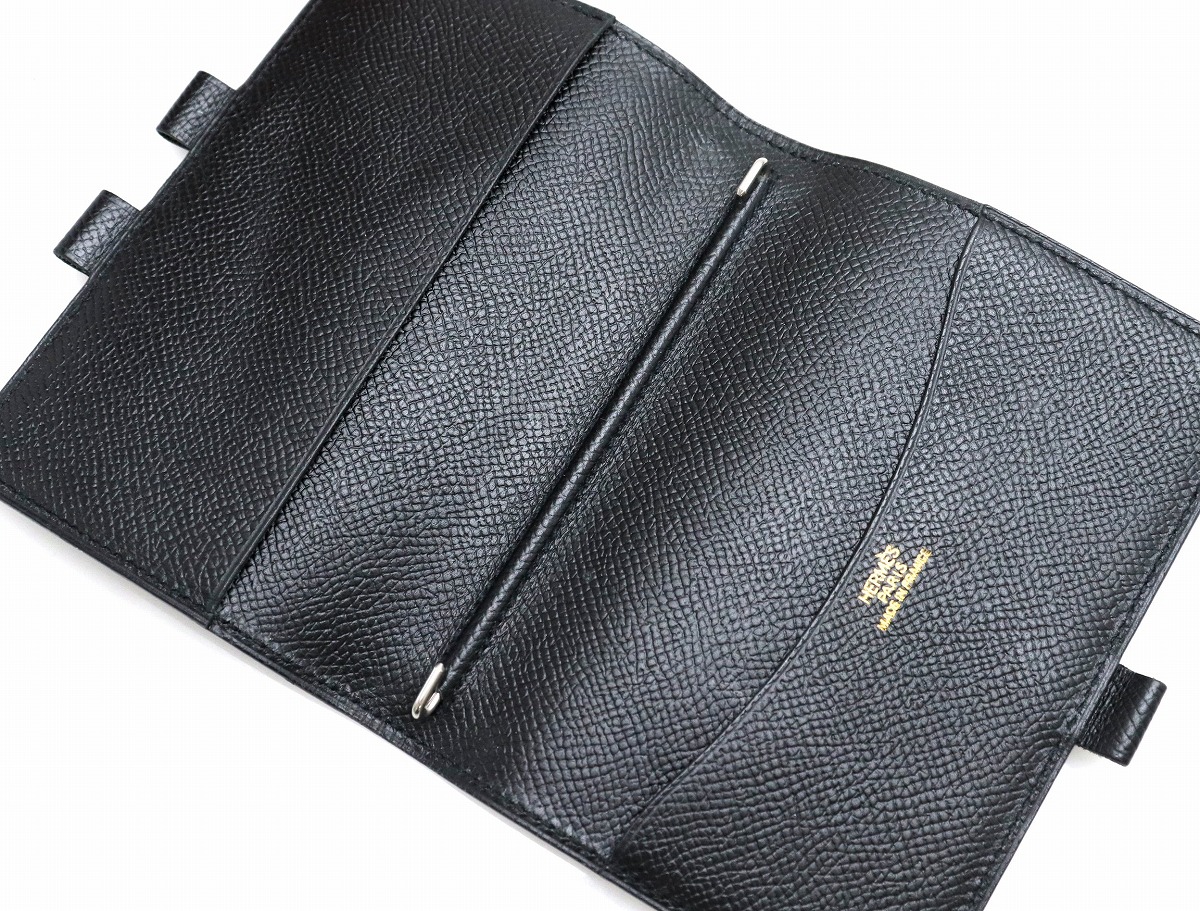 楽天市場 Hermes エルメス アジェンダgm アジェンダ 手帳カバー エプソン ブラック 黒 シルバー金具 D刻印 中古 U Blumin 楽天市場店