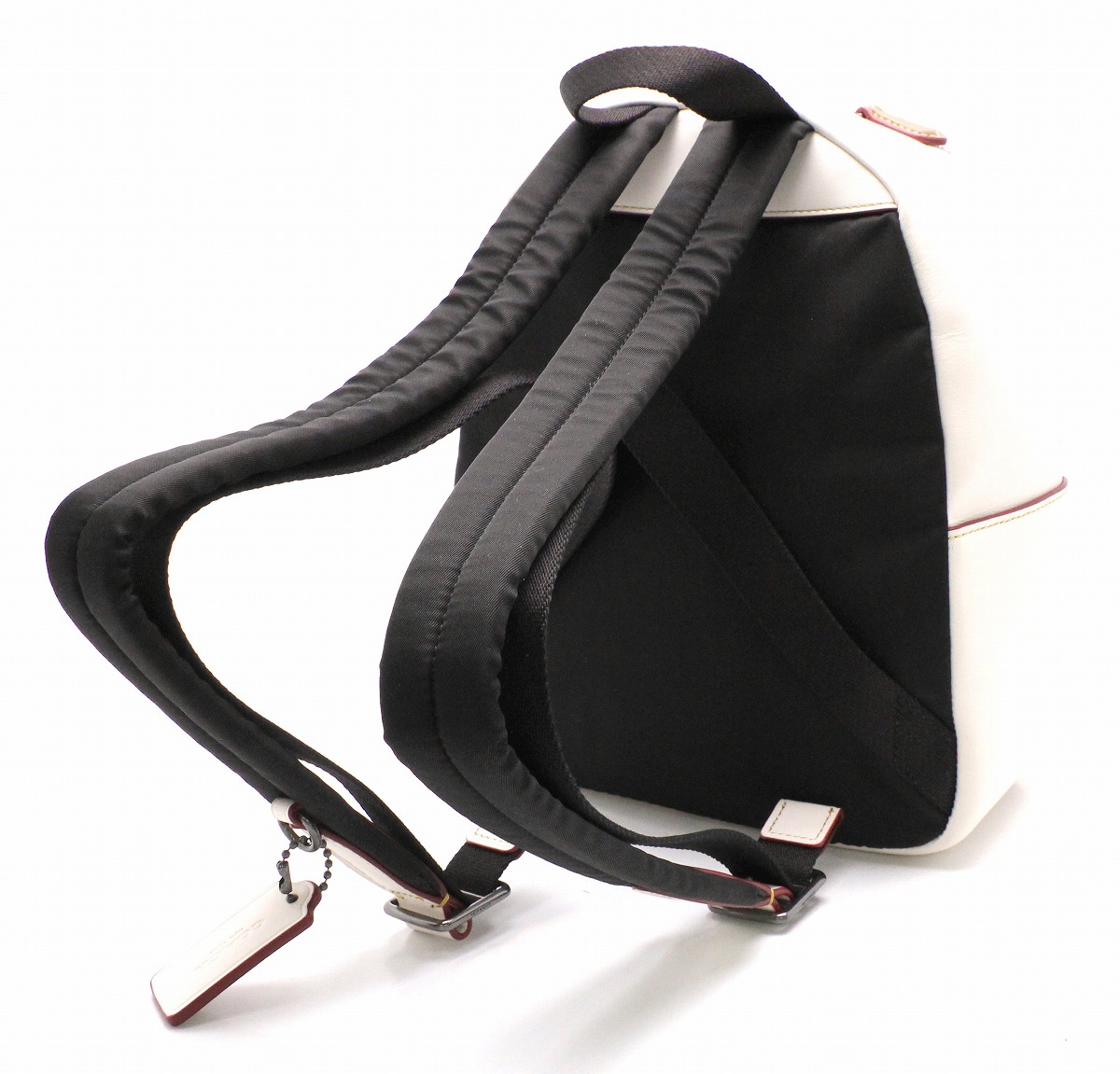 楽天市場 新品未使用品 バッグ Coach コーチ ミニチャールズ バックパック リュックサック ディズニー コラボ ミッキーマウス ミッキー レザー オフホワイト F597 K Blumin 楽天市場店