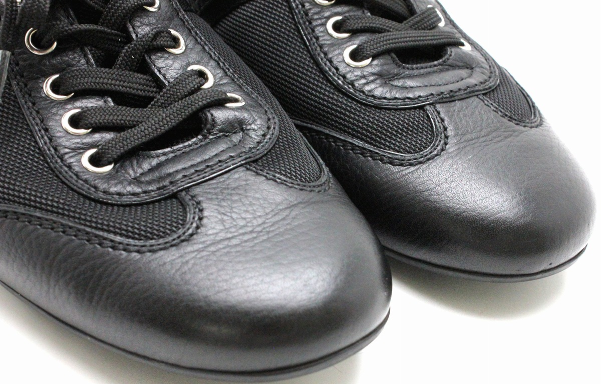 【楽天市場】【靴】LOUIS VUITTON ルイ ヴィトン モノグラム スニーカー シューズ レザー キャンバス 黒 ブラック #6 約