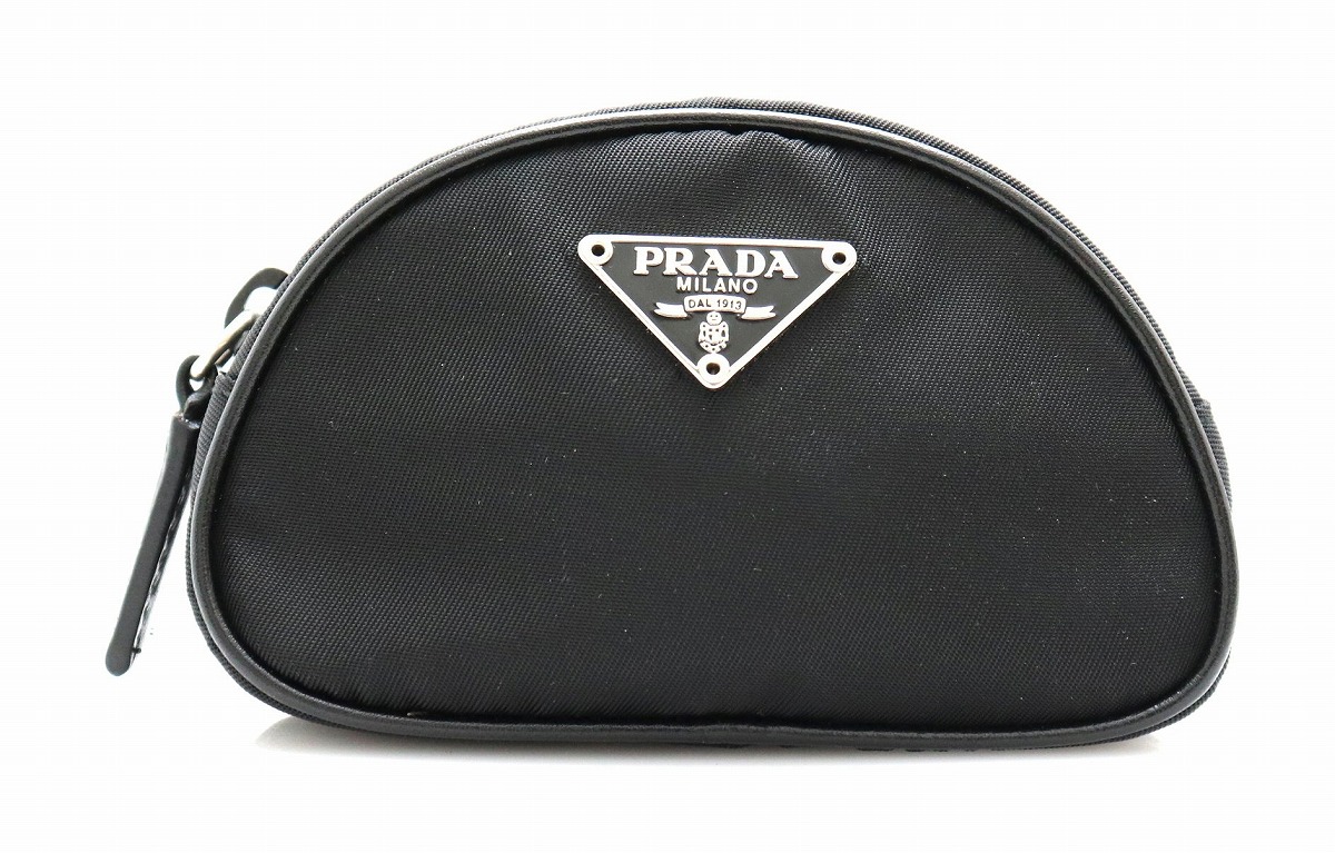 2021福袋】 prada(プラダ) ポーチ 黒×シルバー - - ポーチ 2021福袋】 prada(プラダ) ポーチ 黒×シルバー - - ポーチ