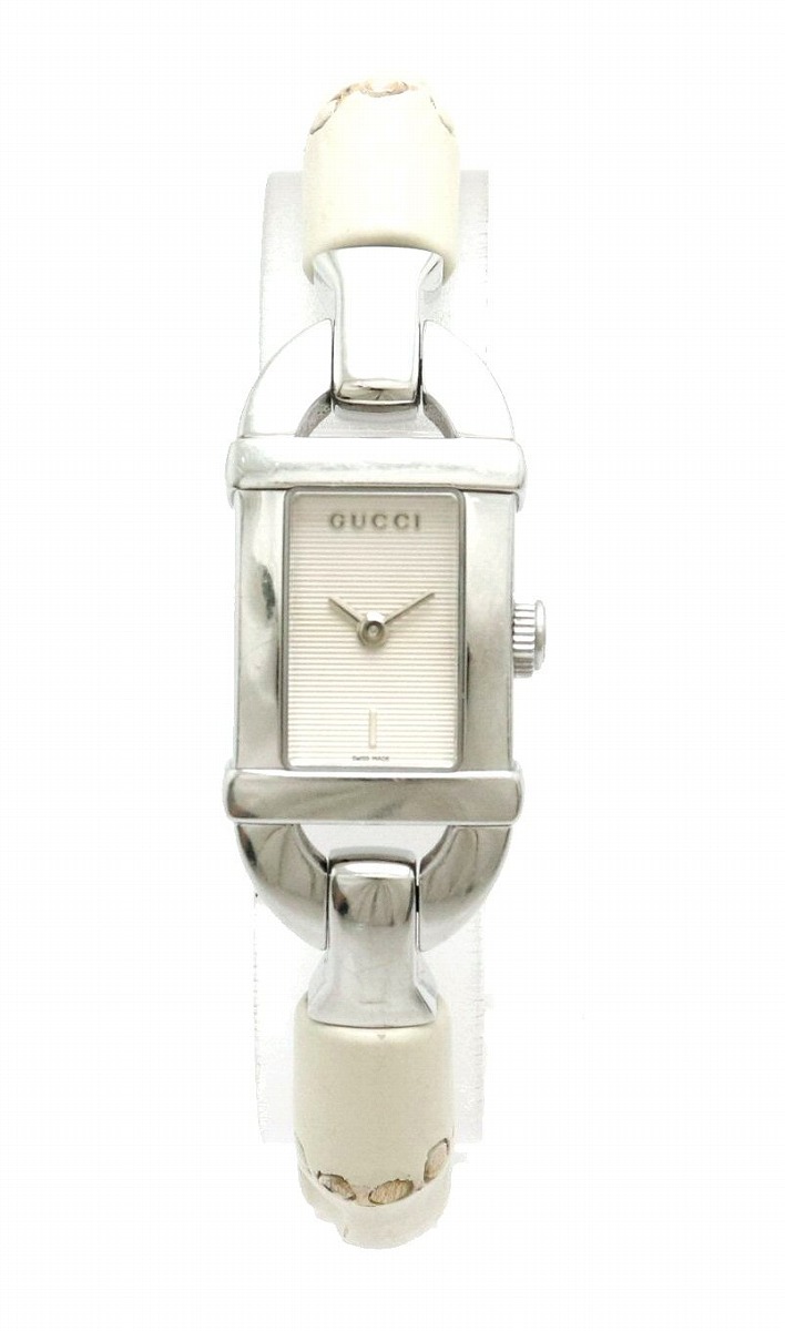 【楽天市場】【ウォッチ】GUCCI グッチ 6800L バングル シルバー文字盤 バンブー SS レディース QZ クォーツ 腕時計