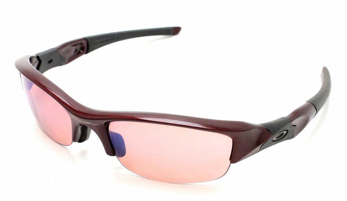 楽天市場 Oakley オークリー サングラス Flak フラックジャケット Usa 偏光レンズ ピンク系 63 14 ブラック 黒 レッドブラウン 茶 03 8t 中古 K Blumin 楽天市場店