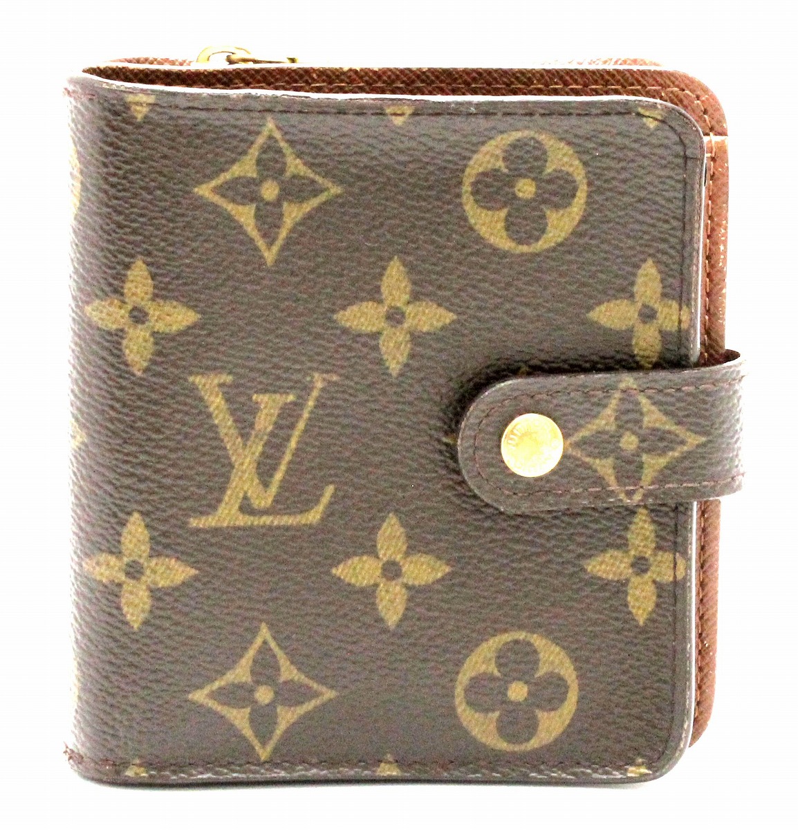 【楽天市場】【財布】LOUIS VUITTON ルイ ヴィトン モノグラム コンパクトジップ コの字型 2つ折ファスナー財布 M61667