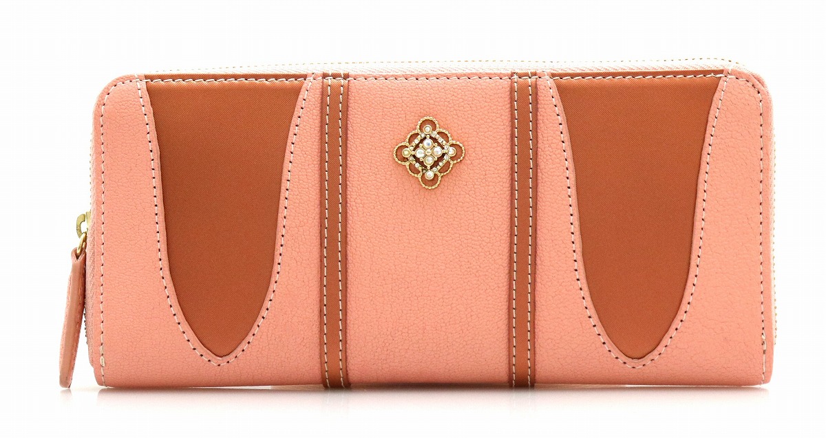 楽天市場 未使用品 財布 Luria 4 ルリア ヨンドシー ラウンドファスナー長財布 ストーン レザー サーモンピンク 中古 K Blumin 楽天市場店