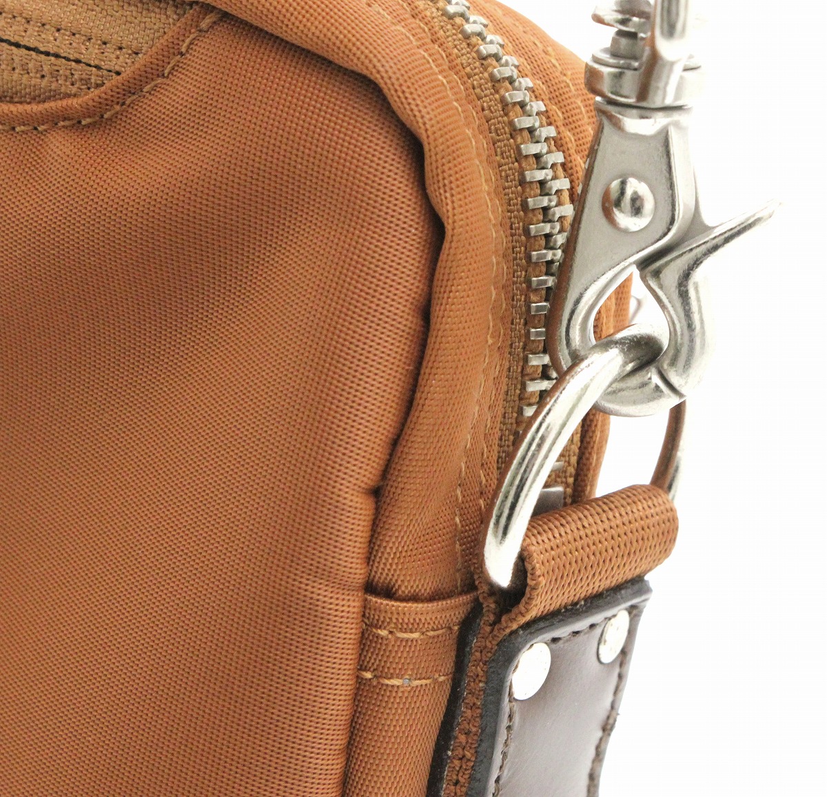 楽天市場 バッグ Porter ポーター ショルダーバッグ セカンドバッグ 2way 斜め掛け レザー ナイロン ブラウン 茶 シルバー金具 中古 K Blumin 楽天市場店
