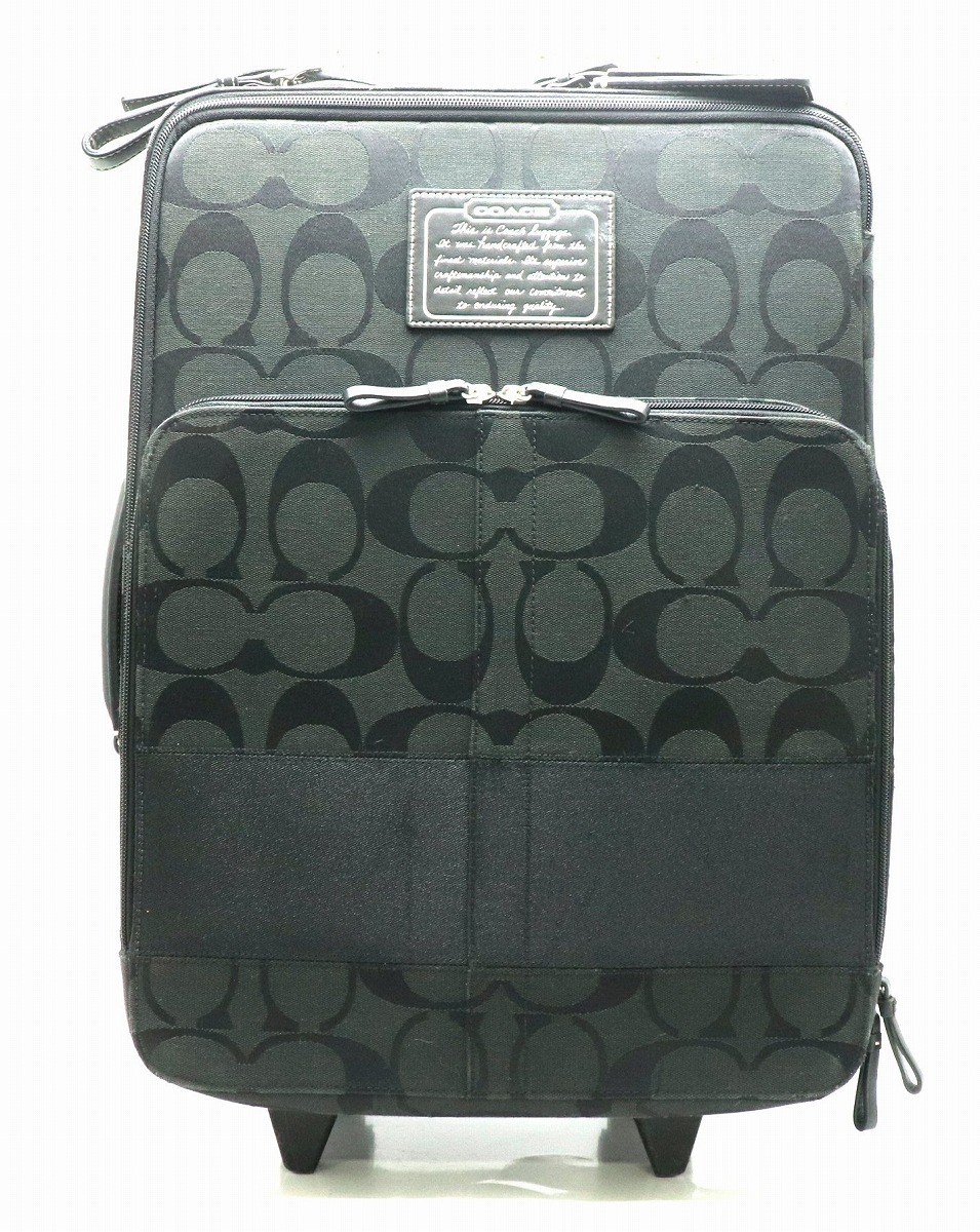 上質で快適 最終COACH コーチ トランク スーツケース キャリーバッグ バッグ ブランド - 旅行用バッグ/キャリーバッグ